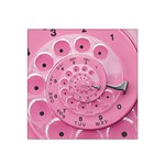 Retro Vintage Pink Rotary Dial Spiral Droste Satin Bandana Scarf