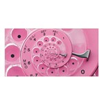 Retro Vintage Pink Rotary Dial Spiral Droste Satin Shawl