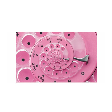 Retro Vintage Pink Rotary Dial Spiral Droste Satin Wrap from ArtsNow.com Front