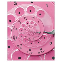 Retro Vintage Pink Rotary Dial Spiral Droste Drawstring Pouch (XL) from ArtsNow.com Front