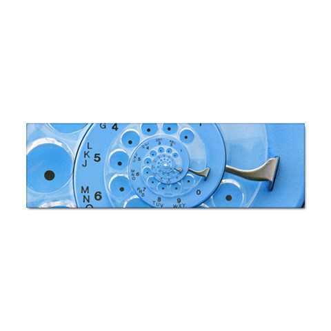 Retro Vintage Blue Rotary Dial Spiral Droste Sticker (Bumper) from ArtsNow.com Front