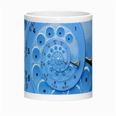 Retro Vintage Blue Rotary Dial Spiral Droste Morph Mug from ArtsNow.com Center