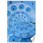 Retro Vintage Blue Rotary Dial Spiral Droste Canvas 20  x 30 