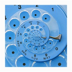 Retro Vintage Blue Rotary Dial Spiral Droste Medium Glasses Cloth (2 Sides) from ArtsNow.com Back