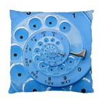 Retro Vintage Blue Rotary Dial Spiral Droste Standard Cushion Case (One Side)