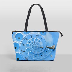 Retro Vintage Blue Rotary Dial Spiral Droste Classic Shoulder Handbag from ArtsNow.com Front