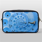 Retro Vintage Blue Rotary Dial Spiral Droste Toiletries Bag (One Side)