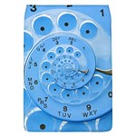 Retro Vintage Blue Rotary Dial Spiral Droste Removable Flap Cover (L)