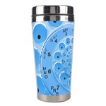 Retro Vintage Blue Rotary Dial Spiral Droste Stainless Steel Travel Tumbler