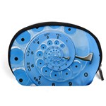 Retro Vintage Blue Rotary Dial Spiral Droste Accessory Pouch (Large)