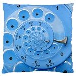 Retro Vintage Blue Rotary Dial Spiral Droste Standard Flano Cushion Case (One Side)