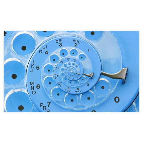 Retro Vintage Blue Rotary Dial Spiral Droste Samsung Note 4 Hardshell Back Case from ArtsNow.com Front