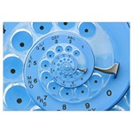 Retro Vintage Blue Rotary Dial Spiral Droste Samsung Galaxy Note 4 Case (White)