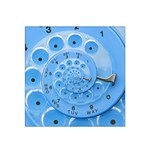 Retro Vintage Blue Rotary Dial Spiral Droste Satin Bandana Scarf