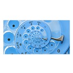 Retro Vintage Blue Rotary Dial Spiral Droste Satin Shawl