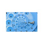 Retro Vintage Blue Rotary Dial Spiral Droste Satin Wrap