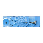 Retro Vintage Blue Rotary Dial Spiral Droste Satin Scarf (Oblong)