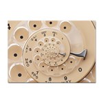 Retro Vintage Beige Rotary Dial Spiral Droste Sticker A4 (10 pack)