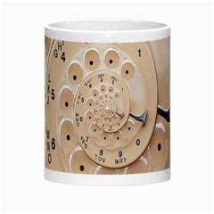 Retro Vintage Beige Rotary Dial Spiral Droste Morph Mug from ArtsNow.com Center