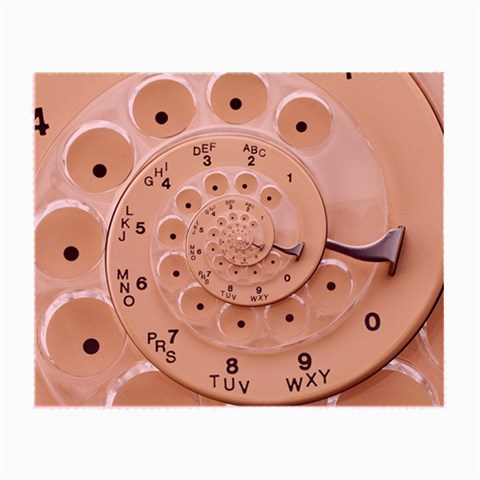 Retro Vintage Beige Rotary Dial Spiral Droste Small Glasses Cloth from ArtsNow.com Front