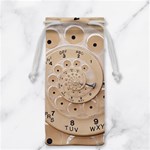 Retro Vintage Beige Rotary Dial Spiral Droste Jewelry Bag