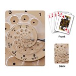 Retro Vintage Beige Rotary Dial Spiral Droste Playing Cards Single Design