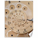 Retro Vintage Beige Rotary Dial Spiral Droste Canvas 18  x 24 