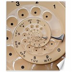 Retro Vintage Beige Rotary Dial Spiral Droste Canvas 20  x 24 