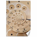 Retro Vintage Beige Rotary Dial Spiral Droste Canvas 20  x 30 