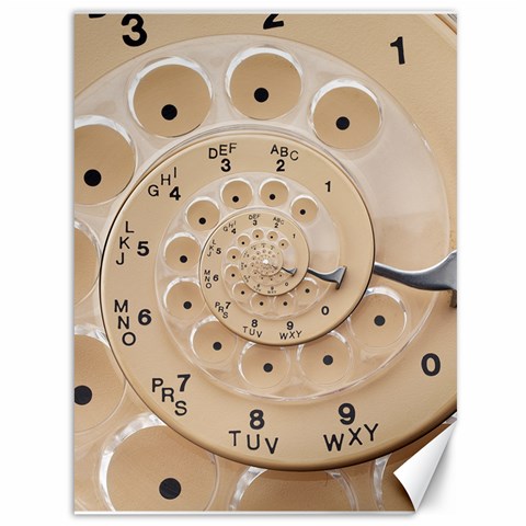 Retro Vintage Beige Rotary Dial Spiral Droste Canvas 36  x 48  from ArtsNow.com 35.26 x46.15  Canvas - 1