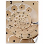 Retro Vintage Beige Rotary Dial Spiral Droste Canvas 36  x 48 