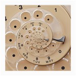 Retro Vintage Beige Rotary Dial Spiral Droste Medium Glasses Cloth