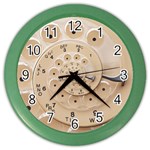 Retro Vintage Beige Rotary Dial Spiral Droste Color Wall Clock