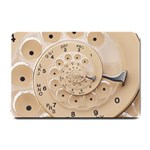 Retro Vintage Beige Rotary Dial Spiral Droste Small Doormat