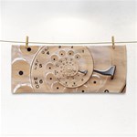 Retro Vintage Beige Rotary Dial Spiral Droste Hand Towel