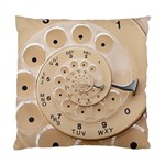 Retro Vintage Beige Rotary Dial Spiral Droste Standard Cushion Case (One Side)