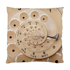 Retro Vintage Beige Rotary Dial Spiral Droste Standard Cushion Case (Two Sides) from ArtsNow.com Front