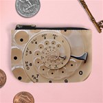 Retro Vintage Beige Rotary Dial Spiral Droste Mini Coin Purse