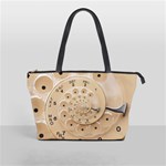 Retro Vintage Beige Rotary Dial Spiral Droste Classic Shoulder Handbag