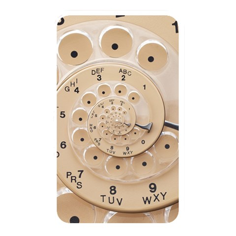 Retro Vintage Beige Rotary Dial Spiral Droste Memory Card Reader (Rectangular) from ArtsNow.com Front