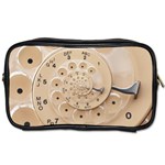 Retro Vintage Beige Rotary Dial Spiral Droste Toiletries Bag (Two Sides)