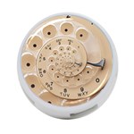 Retro Vintage Beige Rotary Dial Spiral Droste 4-Port USB Hub (Two Sides)