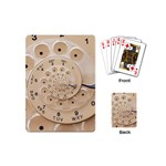 Retro Vintage Beige Rotary Dial Spiral Droste Playing Cards (Mini)