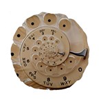 Retro Vintage Beige Rotary Dial Spiral Droste Standard 15  Premium Round Cushion 