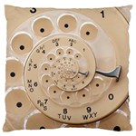 Retro Vintage Beige Rotary Dial Spiral Droste Standard Flano Cushion Case (One Side)