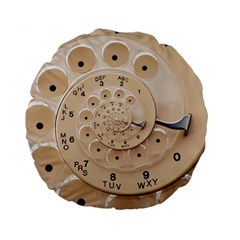 Retro Vintage Beige Rotary Dial Spiral Droste Standard 15  Premium Flano Round Cushion  from ArtsNow.com Front