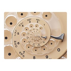 Retro Vintage Beige Rotary Dial Spiral Droste Double Sided Flano Blanket (Mini) from ArtsNow.com 35 x27  Blanket Front