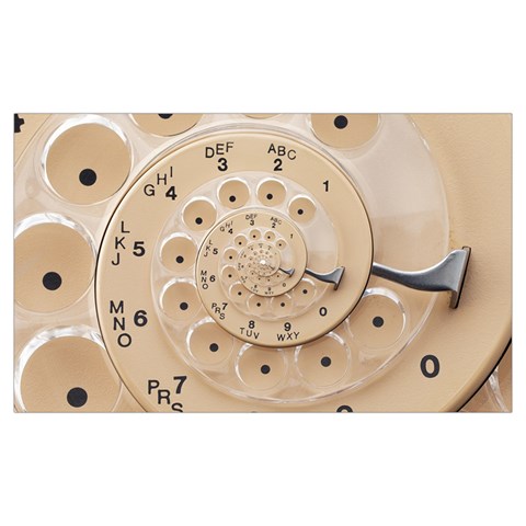 Retro Vintage Beige Rotary Dial Spiral Droste Samsung Note 4 Hardshell Back Case from ArtsNow.com Front