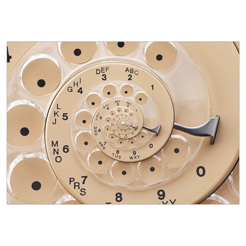 Retro Vintage Beige Rotary Dial Spiral Droste Samsung Galaxy Note 4 Case (White) from ArtsNow.com Front