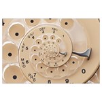 Retro Vintage Beige Rotary Dial Spiral Droste Samsung Galaxy Note 4 Case (Black)